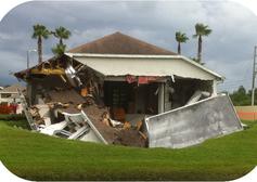 Florida is one of the three states in the country most prone to sinkholes. Sinkholes occur when the land surface above collapses or sinks into a cavity or when surface material is carried downward into voids. Sinkholes can be very destructive to the structures above them. Signs of sink holes such as cracks in the foundation or cracks in the building’s exterior should not be ignored. The law allows only two years for a sinkhole claim to be reported. Contact Citizens Claims Consultants if you suspect a sinkhole, our public adjusters will investigate your claim and get you paid.